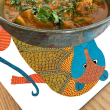 Load image into Gallery viewer, Trivet - square - Gond Tiger