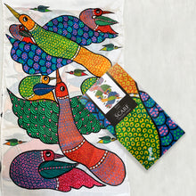 Load image into Gallery viewer, Scarf Crepe - Gond Bird