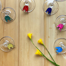 Load image into Gallery viewer, Wine Glass Charms - Elephants