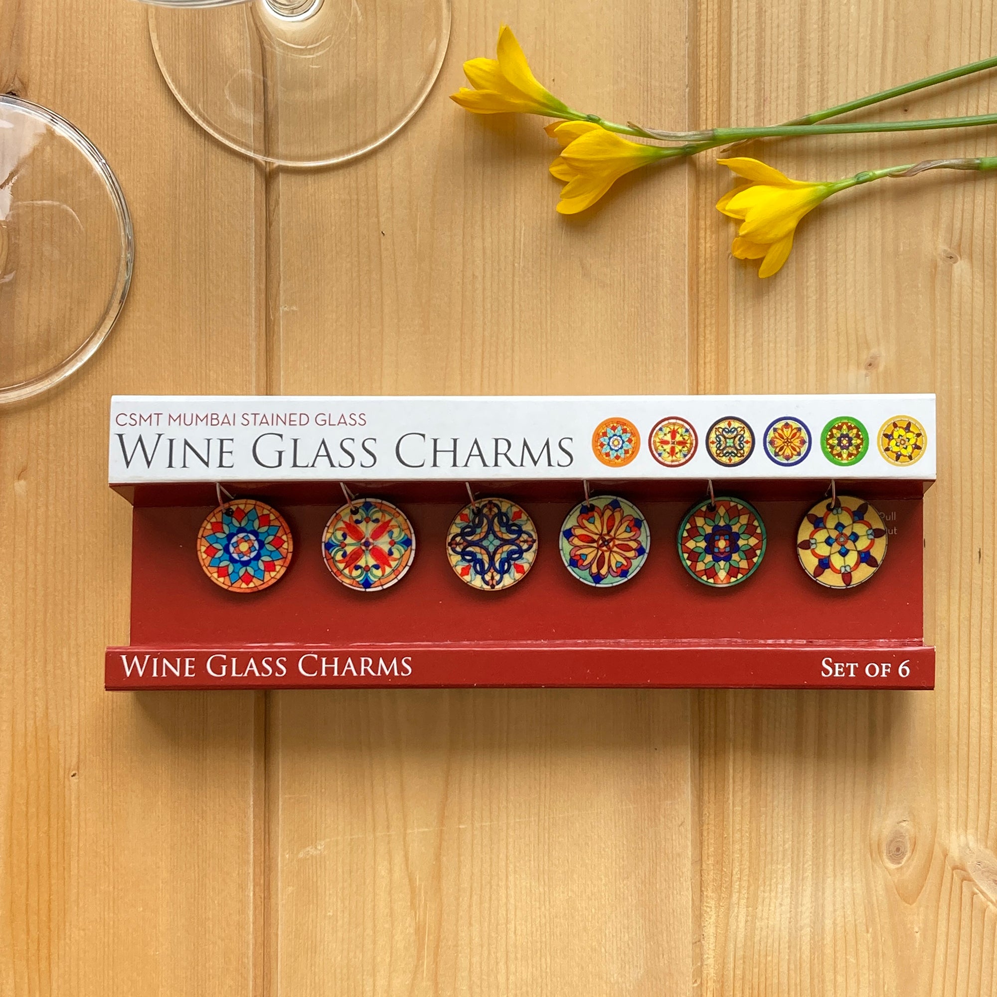 Wine Glass Charms CSMT (VT), Mumbai, Stained Glass