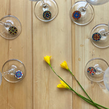 Load image into Gallery viewer, Wine Glass Charms - CSMT (VT), Mumbai, Stained Glass