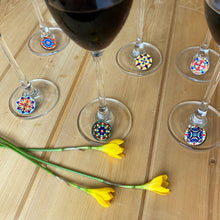 Load image into Gallery viewer, Wine Glass Charms - CSMT (VT), Mumbai, Stained Glass