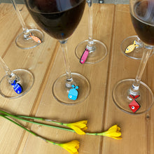 Load image into Gallery viewer, Wine Glass Charms - Fish