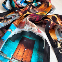 Load image into Gallery viewer, Scarf Crepe - Rajasthan Doors