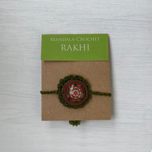 Load image into Gallery viewer, Rakhi - Mandala - Crochet - Green
