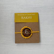 Load image into Gallery viewer, Rakhi - Mandala - Crochet - Yellow