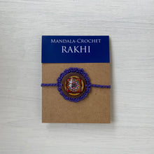 Load image into Gallery viewer, Rakhi - Mandala - Crochet - Violet