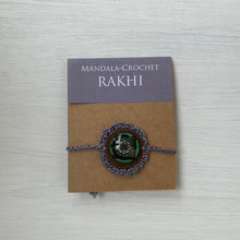 Load image into Gallery viewer, Rakhi - Mandala - Crochet - Grey