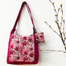 Load image into Gallery viewer, Sling Back Pack - Pink Magnolia - Painted Flowers