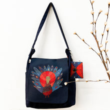Load image into Gallery viewer, Sling Back Pack - Gond Peacock