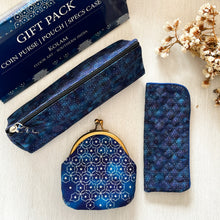 Load image into Gallery viewer, Gift Pack  -  Coin Purse, Pouch and Specs case - Kolam Floor
