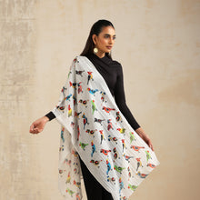 Load image into Gallery viewer, Scarf Chanderi - Varanasi Birds