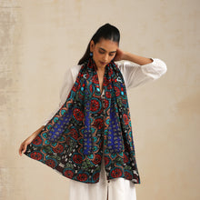 Load image into Gallery viewer, Cape Shrug - Peacocks, Madhubani