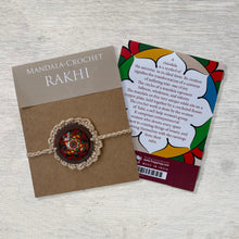 Load image into Gallery viewer, Rakhi - Mandala - Crochet - Baige