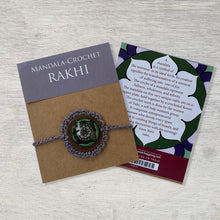 Load image into Gallery viewer, Rakhi - Mandala - Crochet - Grey