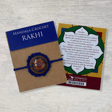 Load image into Gallery viewer, Rakhi - Mandala - Crochet - Indigo