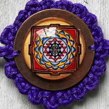 Load image into Gallery viewer, Rakhi - Mandala - Crochet - Violet