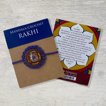 Load image into Gallery viewer, Rakhi - Mandala - Crochet - Violet