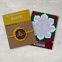 Load image into Gallery viewer, Rakhi - Mandala - Crochet - Yellow