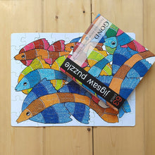 Load image into Gallery viewer, Jigsaw Puzzle 63 Pieces - Gond Fish