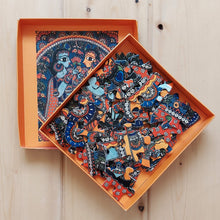 Load image into Gallery viewer, Jigsaw Puzzle 63 Pieces - Madhubani Radha Krishna