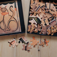 Load image into Gallery viewer, Jigsaw Puzzle 63 Pieces  - Kalighat Pat Cats
