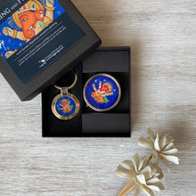 Load image into Gallery viewer, Gift Set - Key ring and Pill Box - Ganesh