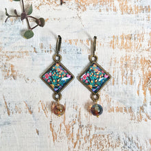 Load image into Gallery viewer, Hanging Earrings with Bead - Hazaara Naqashi Kashmir