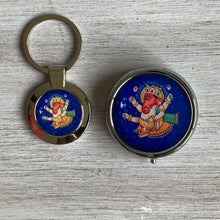 Load image into Gallery viewer, Gift Set - Key ring and Pill Box - Ganesh