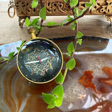 Load image into Gallery viewer, Paper Weight Clock - Brass Inlaid Wooden Door, City Palace, Jaipur