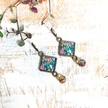 Load image into Gallery viewer, Hanging Earrings with Bead - Hazaara Naqashi Kashmir