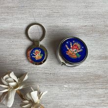 Load image into Gallery viewer, Gift Set - Key ring and Pill Box - Ganesh