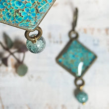 Load image into Gallery viewer, Hanging Earrings with Bead - Hazaara Naqashi Kashmir