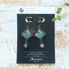 Load image into Gallery viewer, Hanging Earrings with Bead - Hazaara Naqashi Kashmir