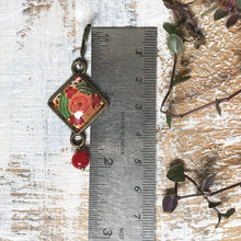 Load image into Gallery viewer, Hanging Earrings with Bead - Gul-Andar-Gul Naqashi Kashmir