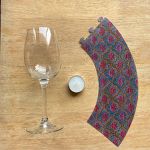 Load image into Gallery viewer, Wine Glass Shade - Mural Lotus, City Palace, Jaipur