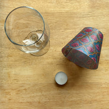 Load image into Gallery viewer, Wine Glass Shade - Mural Lotus, City Palace, Jaipur