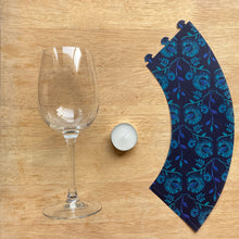 Load image into Gallery viewer, Wine Glass Shade - Blue Chintz