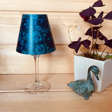 Load image into Gallery viewer, Wine Glass Shade - Blue Chintz
