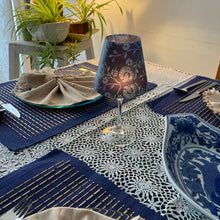 Load image into Gallery viewer, Wine Glass Shade - Blue Chintz