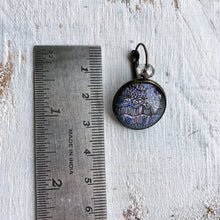 Load image into Gallery viewer, 18 mm Round Lever Back With Beads - Nature Inspired Art - Blue Web