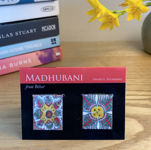 Load image into Gallery viewer, Magnetic Bookmarks set of 2 - Madhubani