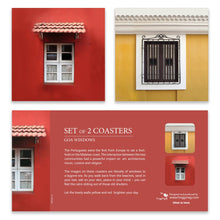 Load image into Gallery viewer, Coasters set of 2 -  Goa Windows