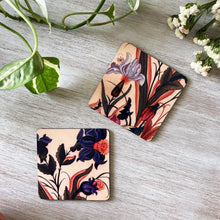 Load image into Gallery viewer, Coasters set of 2 -  Flowers, Mughal Miniature