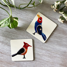Load image into Gallery viewer, Coasters set of 2 - Varanasi Birds