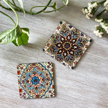 Load image into Gallery viewer, Coasters set of 2 - Naqashi, Kashmir