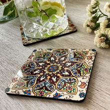 Load image into Gallery viewer, Coasters set of 2 - Naqashi, Kashmir
