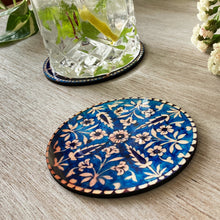 Load image into Gallery viewer, Coasters set of 2 - Blue Pottery, Jaipur