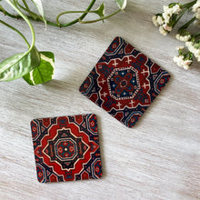 Load image into Gallery viewer, Coasters set of 2 - Kashmiri Carpet