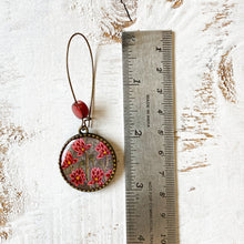 Load image into Gallery viewer, Hoop Earrings with ceramic bead - Lotus City Palace, Mural